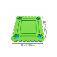 Buoyant Floating Table with Tile Grooves Solid Floating Mahjong Board Waterproof Lightweight for Adults