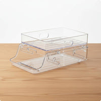 Double Layer Refrigerator Can Dispenser Space-Saving Can Dispenser Automatic Roll Forward for Kitchen