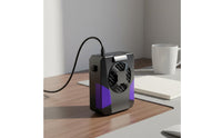 Strong Airflow USB Hanging Waist Fan Quiet Operation Waist Clip Fan Lightweight for Outdoor Workers, Campers, Work Sites, Camping, Fishing