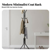 Freestanding Multihanger Rack Stable Base Garment Stand Easy Assembly for Renters