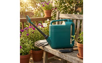 Watering Can with Sprinkler Head Easy-Grip Vessel Sturdy for Patio, Plant Lovers