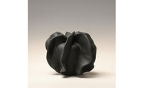 Vase with Folded Petal Design Minimalist Sculptural Vase Matte for Console Table