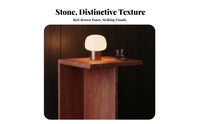 2 Pieces Cylinder and Pebble Table Pair curated aesthetic Household Furnishing Minimalist Design Natural Texture for Living Room
