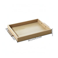 Beech Wood Tray Solid Wooden Tray Activity Tray Sorting Tray with Smooth Surface Easy to Carry and Lightweight Suitable for Children Play Classroom