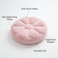 Thickened Floor Pillow, Round Seat Cushion for Tatami, Comfortable Floor, Decora #variant:40x40cm