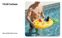 Portable Inflatable Serving Bar Easy to Inflate Floating Serving Bar Sturdy PVC Material for Families, Beachgoers, Beach, Lake