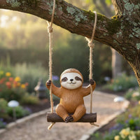 Sloth on Swing Ornament Great Gift Idea House Decoration for Garden