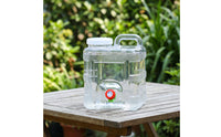 Water Bucket with Faucet Food-Grade Dispenser Bucket with Handle Lightweight Square Water Carrier for Campers