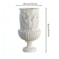Decorative Vase Classical Sculptural Vase Textured for Home Decorators
