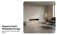 TV Stand and Coffee Table Combo Cream aesthetic TV Stand and Coffee Table Set French Inspired Living Room Furniture for Homeowners, Apartment Dwellers