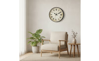 Roman Numeral Wall Clock Easy to Read Vintage Wall Clock Rustic for Study