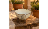 Pumpkin Planter Rim Garden Decor Drainage Hole