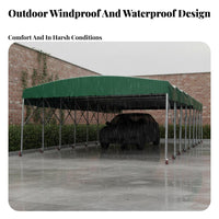 Retractable Wheeled Cover Waterproof Retractable Carport with Casters Anti Outdoor Shelter for and and Marketplace Vendors, Car Owners, Outdoors
