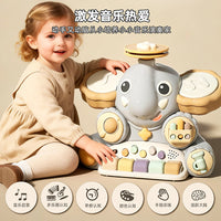 Educational Animal Elephant Jazz Drum Multifunctional Electronic Keyboard Toy