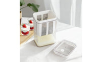 Yogurt Strainer Fine Mesh Yogurt Strainer with Spoon Whey Separator Stainless Steel for Home Cooks, Kitchen