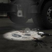 2 Pieces Right-Angles Light Bracket Truck Bracket Easy Install Stainless Steel LED Mount for Road Use