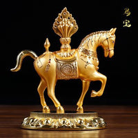 Tibetan Alloy Religious Decorative Figurine for Car or Home