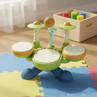 Educational Children's Jazz Drum Toy Multiple Play Modes Kids Drum Set Safe ABS Material Long-Lasting Construction for Beginners, Toddlers, Preschoolers