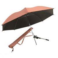 1 Umbrella Portable Camping Sunshade Outdoor 360° Rotating Secure Clamp Alloy Frame Integrated Design Convenient Sun Protection Suitable for Fishing Beach Chair Hiking