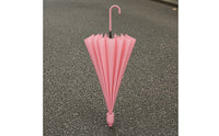 Straight 16 Rib Umbrella Waterproof Hook Handle Umbrella Sturdy Long-Lasting for Commuters