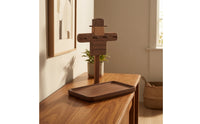 Key Organizer with Tray Natural Wooden Key Rack with Tray Versatile for Dresser