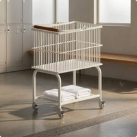Laundry Storage Trolley Caster Wheels Rolling Laundry Trolley Heavy Duty