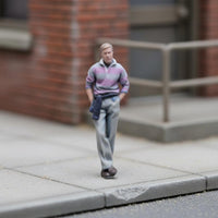 1/64 Scale Man Figure 3D Printed Model Car Scene Figurine for Collectors