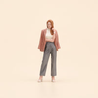 Miniature Female Figure Detailed Figurine Realistic for Dioramas, Collectors