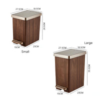Trash Can with Step Pedal Compact Pedal Trash Bin Easy to Clean for Bedroom