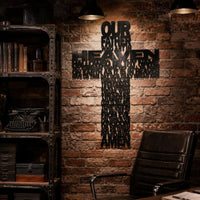 Christian Wall Decor Letter Cutout Religious Metal Wall Art for Believers, Christians