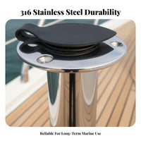 Stainless Steel Boat Rod Holder Stainless Steel Fishing Rod Holder Boating Hardware Rust-Resistant for Yacht