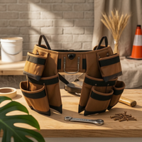 Multi-Compartment Tool Apron Open Compartments Tool Storage Apron Reinforced Edges