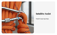 7 Pieces Wear-Resistant High-Elevation Escape Rope Set Anti-Slip Emergency Rappelling System Steel Wire Core