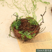 树枝鸟窝摆件幼儿园落地装饰摆设卡通小动物幼儿园环创材料森系