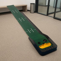 Alignment Markings Foldable Golf Putting Mat Target Holes Indoor Golf Practice Mat Bunker-Style Cup Area Sports Equipment Lightweight