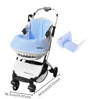 Ultra-Soft Pet Stroller Pad, Removable, Foldable, Lace