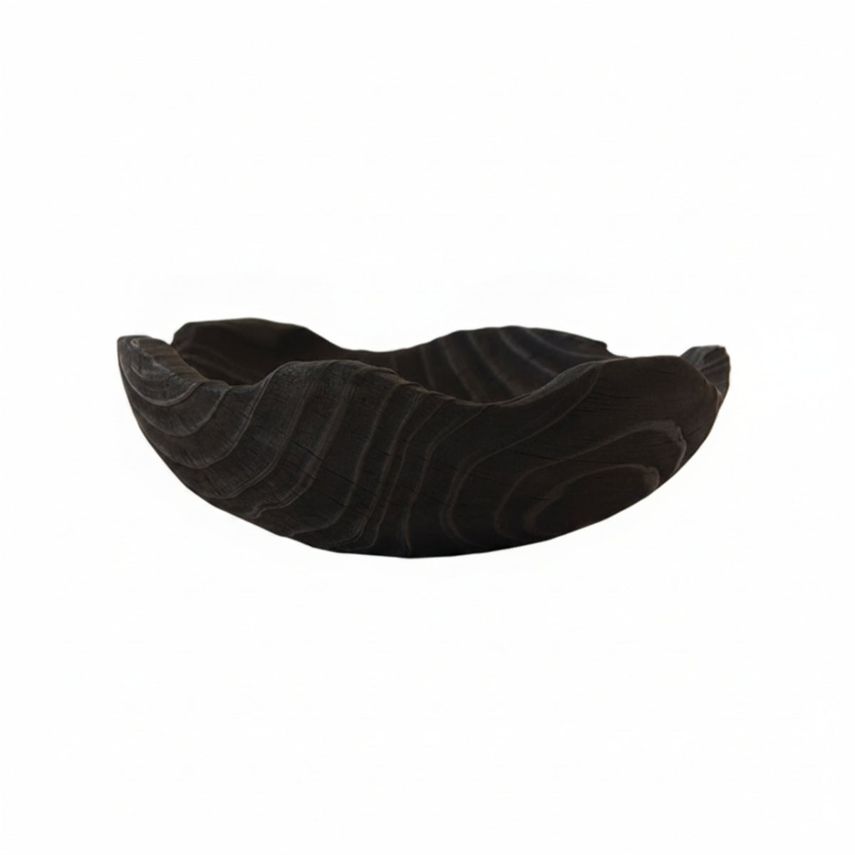 Decorative Bowl Organic Bowl with Wavy Rims Sculptural Catchall for Coffee Table, Entryway