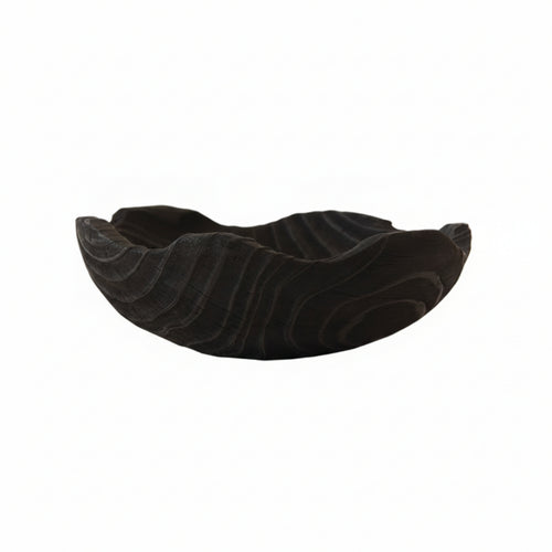 Decorative Bowl Organic Bowl with Wavy Rims Sculptural Catchall for Coffee Table, Entryway