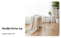 Stacking Square Stool Ergonomic Height Stackable Square Seat Odor-Clear
