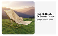 Highsupport Moon Chair sturdy Duty Folding Lounger Integrated drink Holder for Adults