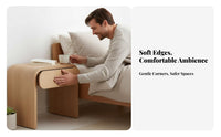 Multi-Drawer Nightstand with Shelf Minimalist Look for Bedroom, Renters, Parents