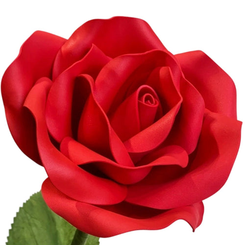 Rose Head without Stem DIY Artificial Flower Heads Vivid Stemless Roses for Event Planners, Visual Merchandisers, Window Displays, Romantic Scenes