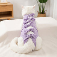 Female Cat Recovery Suit, Post Surgery Cat Clothing, Cat Anti-Licking Suit and Female Dog Recovery Suit, Breathable Care for Dogs Cats, 3 Sizes