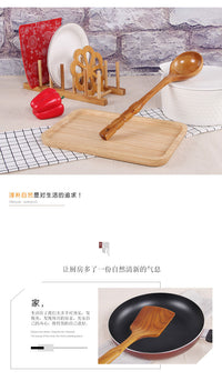 Vintage Wooden Spoon with Custom LOGO Large Soup Spoon for Home and Commercial Kitchen Cooking Hot Pot Long Handle Soup Spoon