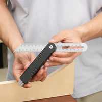 Adjustable Angle Ruler Woodworking Tool for Marking, Measuring, Metric and Imperial, Adjustable, DIY Dovetail, Ganwei