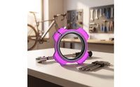Aluminum Alloy Crank Adjustment Washer Machined Crank Spacer Washer with Locking Screw Lightweight for Bike Mechanics, Cyclists, Drivetrain Setup