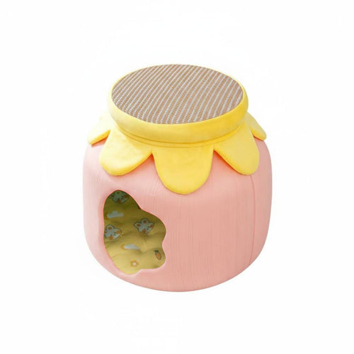 Cat Nest Stool Multi-Functional Barrel Cat Bed Breathable Pet House