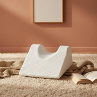 Ergonomic Design Contoured Memory Foam Pillow Reduces Pressure Back Sleeper Pillow Breathable Textile Support Cushion Portable for Surgery Patients
