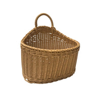 Wall Basket with Handle Handwoven Hanging Storage Basket Decorative for Entryway