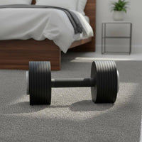 Multi Function 3 in 1 Dumbbell Set Space Saving Convertible Barbell Dumbbell Compact 3 in 1 Weight Set Easy to Keep-Away